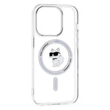 Husa pentru iPhone 14 Pro Max, Karl Lagerfeld IML MagSafe (KLHMP14XHFCCNOT), transparenta