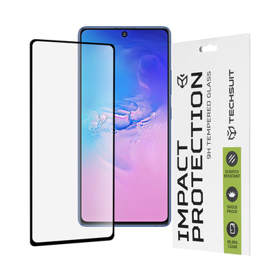 Folie de protectie pentru Samsung Galaxy S10 Lite, Techsuit 111D Full Cover / Full Glue Glass