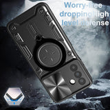 Husa pentru Samsung Galaxy A26 5G, Techsuit CamGuard Pro, albastru