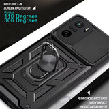 Husa pentru Xiaomi POCO F3, Techsuit CamShield Series, negru