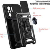 Husa pentru Xiaomi Redmi Note 10 4G, Techsuit CamShield Series, negru