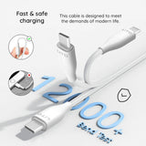 Cablu Lito de date (LD03T), USB to Type-C, Incarcare rapida, 2.4A, 1m, alb