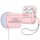 Husa casti pentru AirPods 4, ESR, Pulse Magnetic Halolock, alb