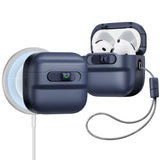 Husa casti pentru AirPods 4, ESR, Pulse Magnetic Halolock, alb
