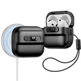 Husa casti pentru AirPods 4, ESR, Pulse Magnetic Halolock, alb
