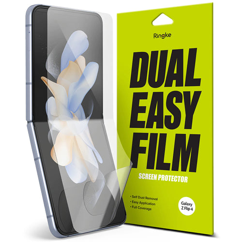 Folie de protectie pentru Samsung Galaxy Z Flip4, Ringke Dual Easy Full (2 pack)