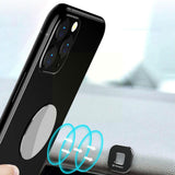 Suport auto Techsuit Suport telefon Tiny Series (HOLD210), Bord Prindere magnetica, Multipurpose Use, Quadrilateral, 2 Placa metalicas, negru