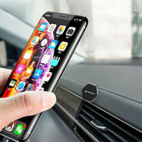 Suport auto Techsuit Suport telefon Tiny Series (HOLD210-C), Bord Prindere magnetica, Multipurpose Use, Hexagonal, 2 Placa metalicas, negru