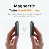 Ocoopa Hand Warmer UT Rare (UT3041-Pink), Type-C, reglabil Heat, magnetic Design, portabil, IP34, 2x 2000mAh, Roz