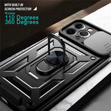 Husa pentru iPhone 12 mini, Techsuit CamShield Series, negru