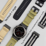 Curea pentru Garmin Fenix 6X/6X Pro, Techsuit Watchband QuickFit 26mm (W070), portocaliu
