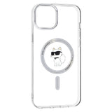 Husa pentru iPhone 15 Plus, Karl Lagerfeld IML MagSafe (KLHMP15MHFCCNOT), transparenta
