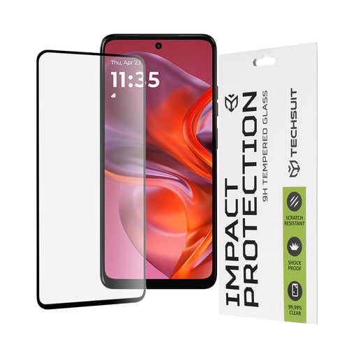 Folie de protectie pentru Motorola Moto G05, Techsuit 111D Full Cover / Full Glue Glass