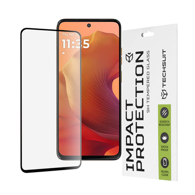 Folie de protectie pentru Motorola Moto G15, Techsuit 111D Full Cover / Full Glue Glass