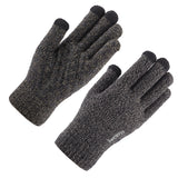 Iwarm Touchscreen Gloves (ST0005), Double Layer and Velvet/Acrylic, Size 21cm, Gri
