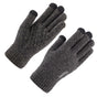 Iwarm Touchscreen Gloves (ST0005), Double Layer and Velvet/Acrylic, Size 21cm, Gri
