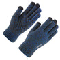 Iwarm Touchscreen Gloves (ST0018), Premium Wool, cu Non-slip Details, Size 23cm, Albastru
