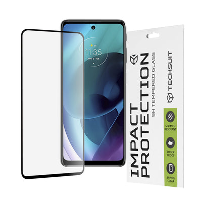 Folie de protectie pentru Motorola Moto G51 5G, Techsuit 111D Full Cover / Full Glue Glass