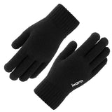 Iwarm Touchscreen Gloves (ST0005), Double Layer and Velvet/Acrylic, Size 21cm, Gri