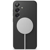 Husa pentru Samsung Galaxy S25, Ringke Silicone Magnetic MagSafe, negru