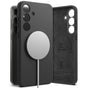 Husa pentru Samsung Galaxy S25, Ringke Silicone Magnetic MagSafe, negru
