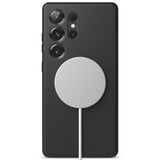 Husa pentru Samsung Galaxy S25 Ultra, Ringke Silicone Magnetic MagSafe, negru