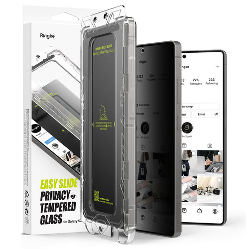 Folie de protectie pentru Samsung Galaxy S25 Ultra, Ringke Easy Slide Privacy Tempered Glass (2 pack)