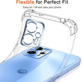 Husa pentru Motorola Moto G05, Techsuit Shockproof Clear Silicone, transparenta