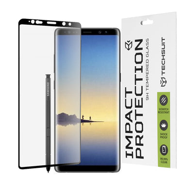 Folie de protectie pentru Samsung Galaxy Note 8, Techsuit 111D Full Cover / Full Glue Glass / 3D Curved Screen