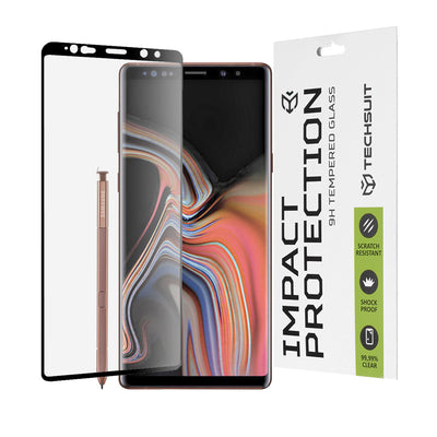 Folie de protectie pentru Samsung Galaxy Note 9, Techsuit 111D Full Cover / Full Glue Glass / 3D Curved Screen