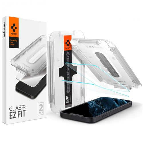 Folie telefon pentru Samsung Galaxy A27 5G, Spigen Glas.tR EZ-Fit Pro, set 2 bucăți, Transparentă