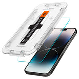 Folie de protectie pentru iPhone 14 Pro Max, Spigen (2 pack) Glas.tR EZ-FIT (AGL05202)