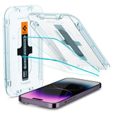 Folie de protectie pentru iPhone 14 Pro Max, Spigen (2 pack) Glas.tR EZ-FIT (AGL05202)