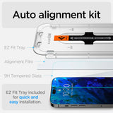Folie de protectie pentru iPhone 14 Pro Max, Spigen (2 pack) Glas.tR EZ-FIT (AGL05202)