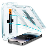 Folie de protectie pentru iPhone 14 Pro, Spigen (2 pack) Glas.tR EZ-FIT (AGL05214)