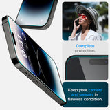 Folie de protectie pentru iPhone 14 Pro, Spigen (2 pack) Glas.tR EZ-FIT (AGL05214)