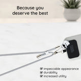 Karl Lagerfeld, Crossbody Cord (Klucnmsckik), Universal, Nylon, 150cm, Ikonik Negru