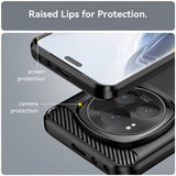 Husa pentru Honor X9c Smart, Techsuit Carbon Silicone, negru