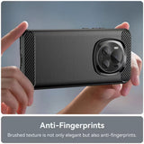 Husa pentru Honor X9c Smart, Techsuit Carbon Silicone, negru