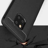 Husa pentru Huawei Mate 20 Pro, Techsuit Carbon Silicone, negru