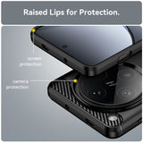 Husa pentru OPPO Find X8 Pro, Techsuit Carbon Silicone, albastru
