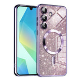 Husa pentru Samsung Galaxy A16 4G, Techsuit Lux Glitter MagSafe, bleu