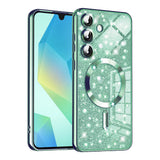 Husa pentru Samsung Galaxy A16 4G, Techsuit Lux Glitter MagSafe, bleu