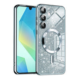 Husa pentru Samsung Galaxy A16 4G, Techsuit Lux Glitter MagSafe, bleu