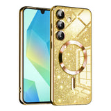 Husa pentru Samsung Galaxy A16 4G, Techsuit Lux Glitter MagSafe, argintiu