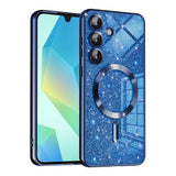 Husa pentru Samsung Galaxy A16 4G, Techsuit Lux Glitter MagSafe, albastru
