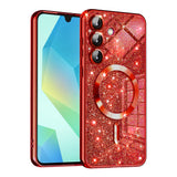 Husa pentru Samsung Galaxy A16 4G, Techsuit Lux Glitter MagSafe, argintiu