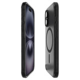 Husa pentru iPhone 16, Spigen Ultra Hybrid T MagSafe (ACS09074), cenusiu