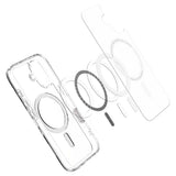 Husa pentru iPhone 16, Spigen Ultra Hybrid T MagSafe (ACS09073), alb