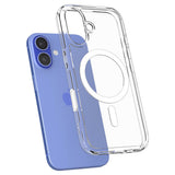 Husa pentru iPhone 16, Spigen Ultra Hybrid T MagSafe (ACS09073), alb